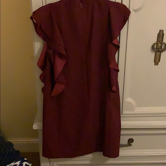 Kate Spade Maroon Mock Neck Dress - Picture 2 of 3